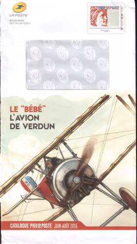 France La Poste Phil@poste catalogue juin-août 2016  avion de Verdun  Timbresdefrance monde 250 g 