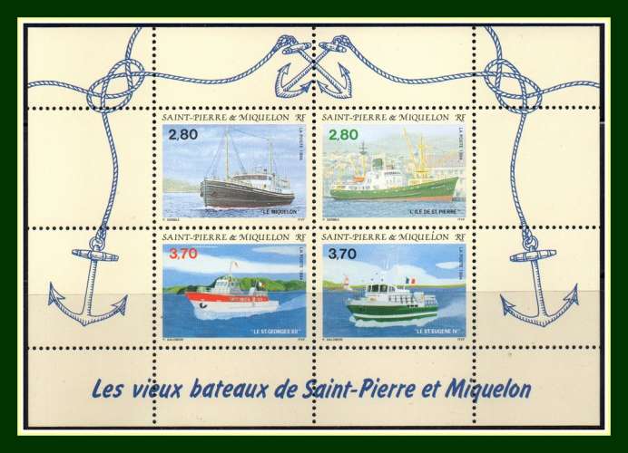 Saint Pierre et Miquelon N° BF 4 ** MNH (cote XX) Bateaux