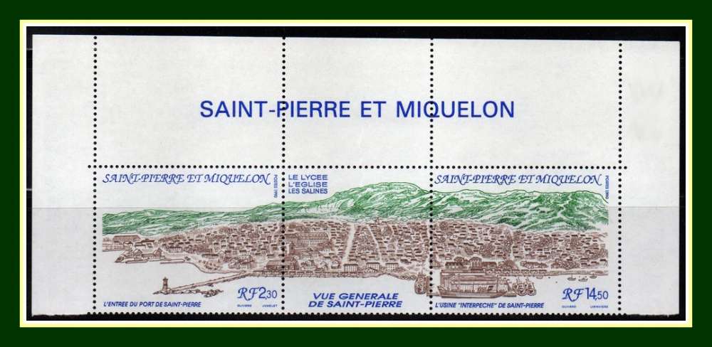 Saint Pierre et Miquelon N° 530A HdF ** MNH (cote X; sous faciale 2,56€) Bateaux, Phare