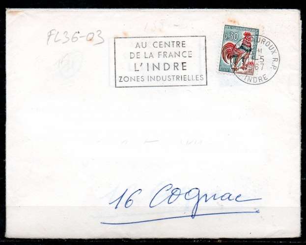 Dept 36 (Indre) CHATEAUROUX R.P. 1967 > FG texte / Zones insdustrielles