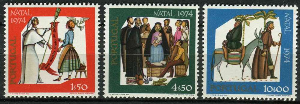 PORTUGAL 1974 NEUF** MNH N° 1243 à 1245 Noël