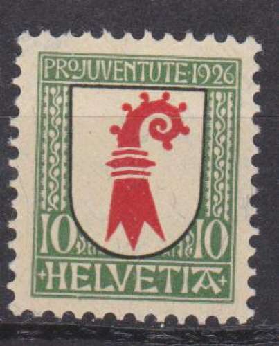 Suisse 1926 YT 223 MNH Pro Juventute Blason Bale Campagne