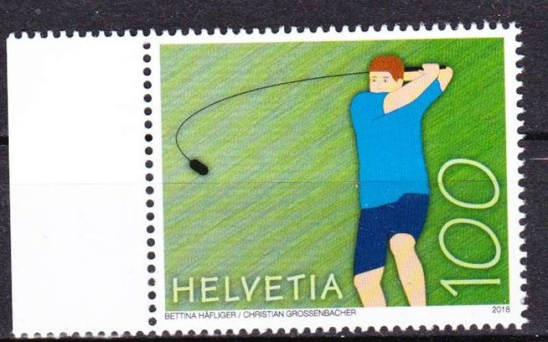 Suisse 2018 YT 2469 MNH Sport traditionnel Hornuss