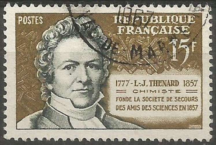 France - 1957 - Y&T n° 1139 - Obl. - L.-J. Thenard (1777-1857) - Chimiste