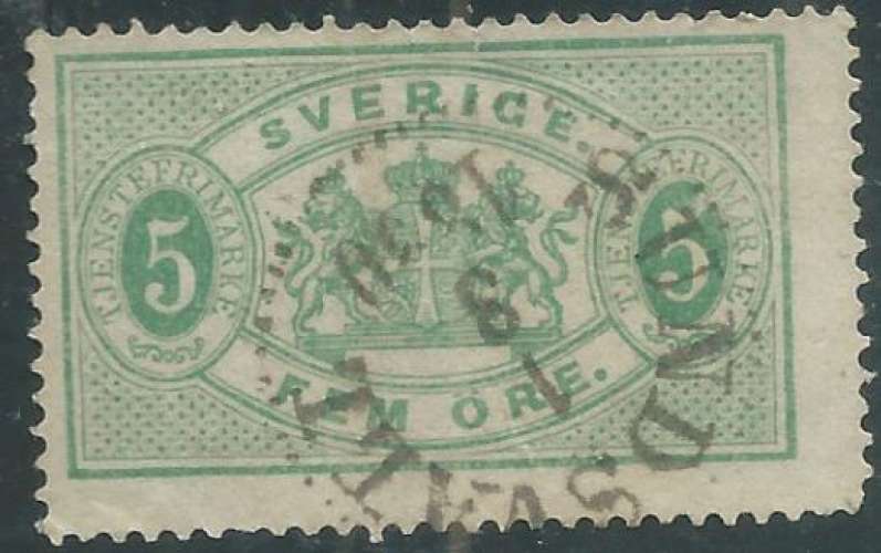 Suède - Service - Y&T 0003A (o) 