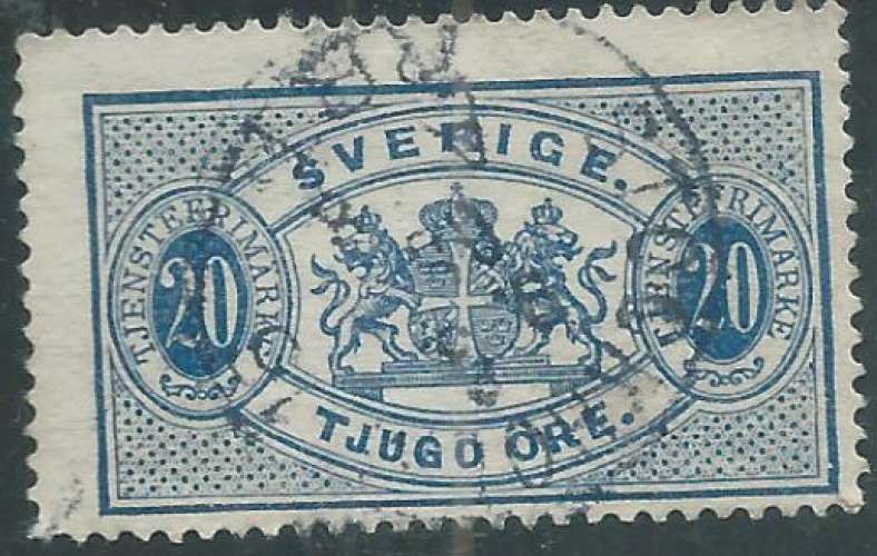 Suède - Service - Y&T 0017 (o) 
