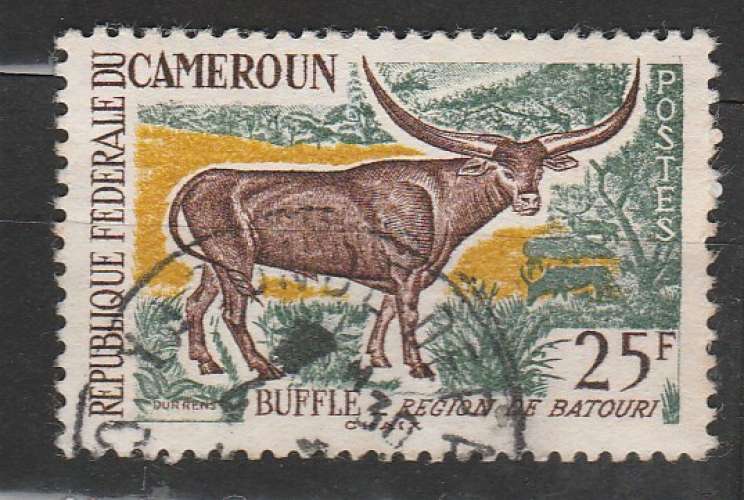 Cameroun  BuffleYT 351 oblitéré