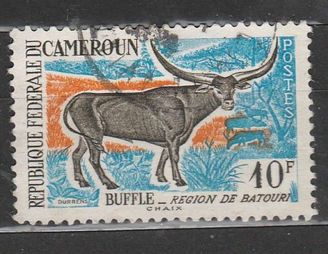 Cameroun  BuffleYT 348 oblitéré
