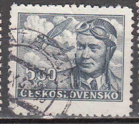 Tchécoslovaquie 1946  Y&T  PA 20  oblitéré  