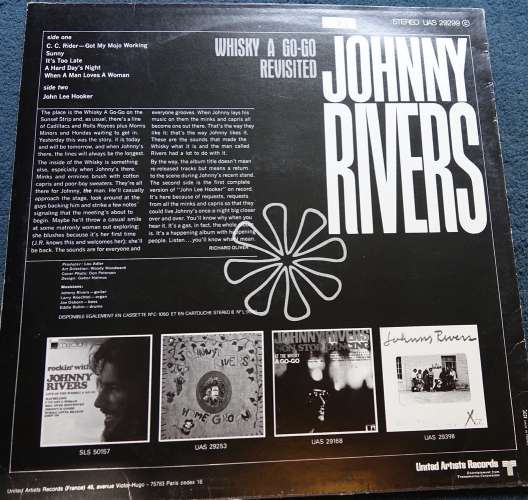France 19 Vinyl LP  stéréo Johnny Rivers 