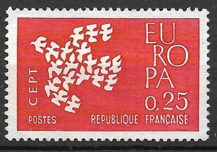 France 1961 Y&T 1309 neuf sans gomme - Europa