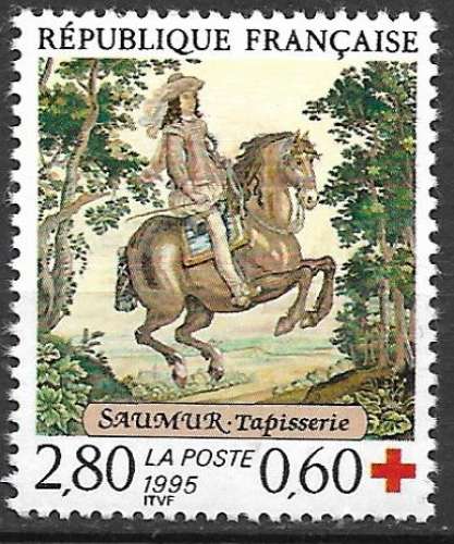 France 1995 Y&T 2946a neuf sans charnière - Croix Rouge (scan dos) 