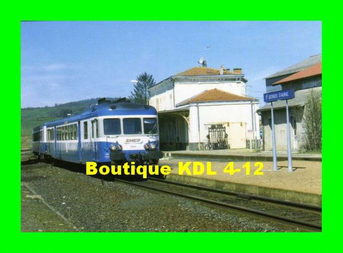 RU 1138 - Autorail X 2910 en gare - SAINT-GEORGES D'AURAC - Haute Loire - SNCF