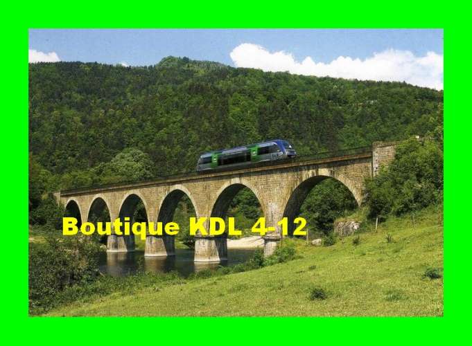 RU 1110 - Autorail X 73500 sur le viaduc de Brenas - BEAUZAC - Haute Loire - SNCF 