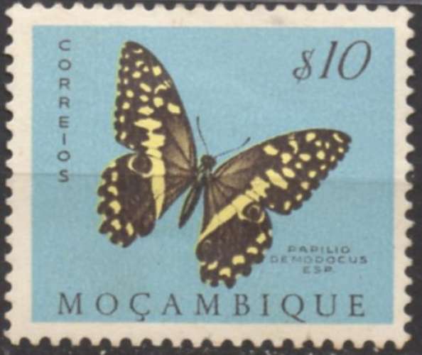 A443N - Y&T n° 419 - neuf trace charnière - Papillon - Papilio denodocus - 1953 - Mozambique