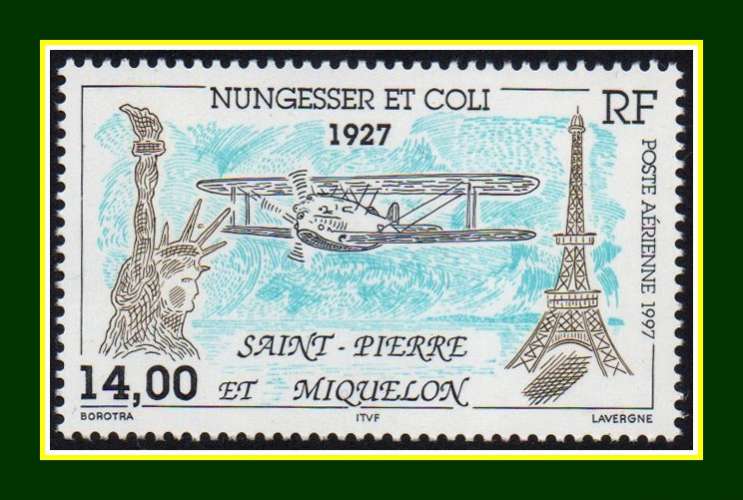 St Pierre & Miquelon PA N° 77 ** Avion tour Eiffel