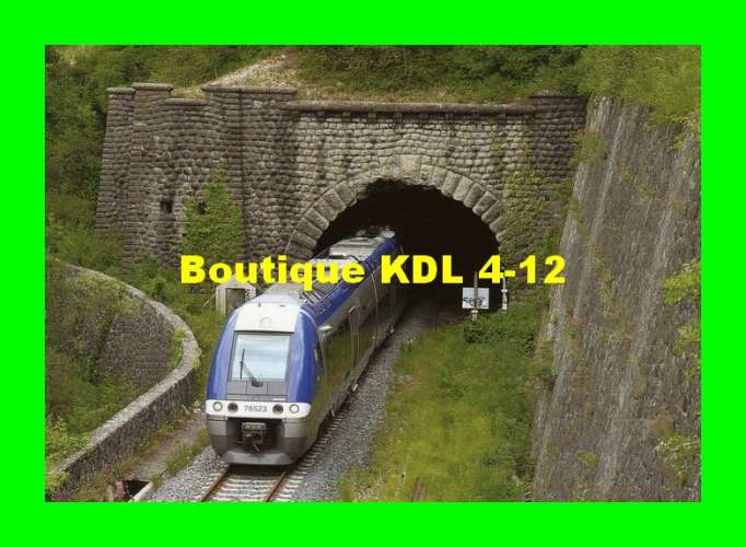 RU 1186 - Autorail X 76523 sortant du tunnel de Braus vers TOUET DE L'ESCARENE - Alpes Maritimes