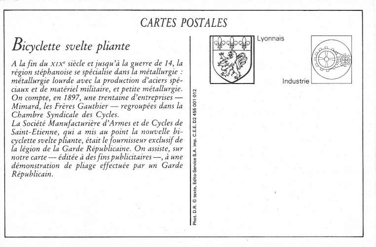 Société Manufacturière d'armes et cycles de Saint Etienne (reproduction)