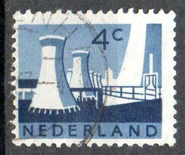 Pays-Bas Yvert N°760 Oblitéré 1962 Tours réfrigération des mines