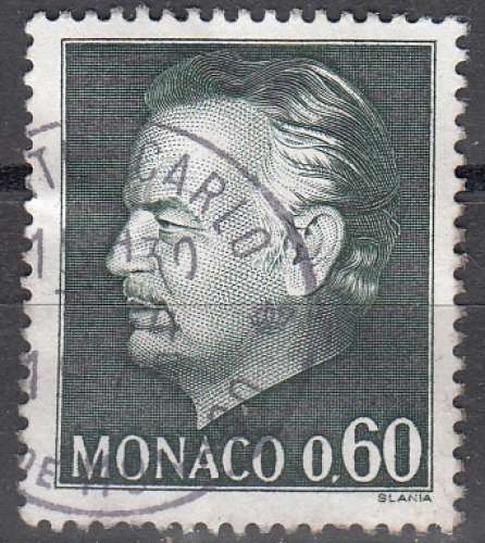 Monaco 1974 Michel 1143 O Cote (2008) 0.80 Euro Prince Rainier III Cachet rond