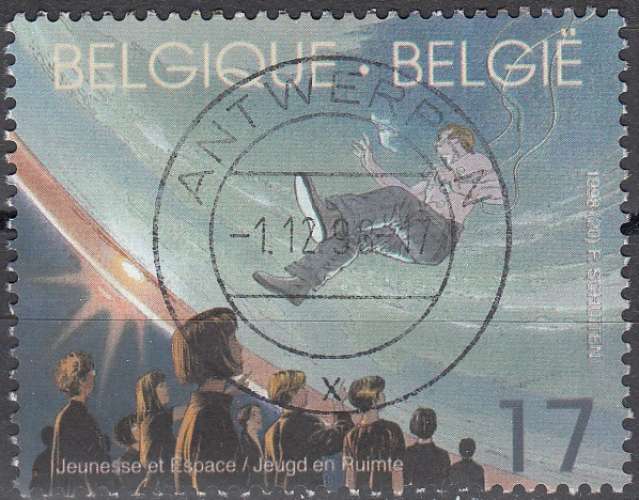  Belgique 1998 COB 2786 O Cote (2016) 0.35 Euro Jeunesse et espace Cachet rond