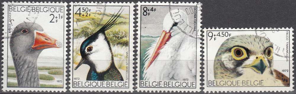 Belgique 1972 Michel 1706 - 1709 O Cote (2008) 2.50 € Oiseaux du Zwin Cachet rond