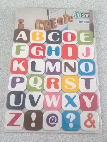 Lot 30 Magnets Aimants lettres alphabet arobase signes interrogation et exclamation