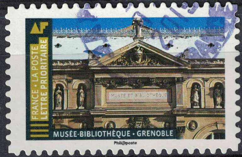 France 2019 Oblitéré rond Used Histoire de Styles Architecture Musée Bibliothèque Grenoble SU