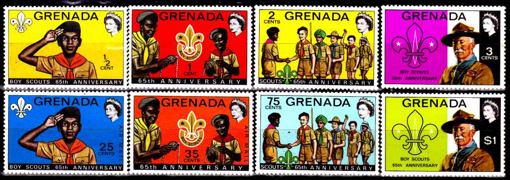 Grenade 445 / 50 + Pa 26 / 27 65e anniversaire du Scoutisme 
