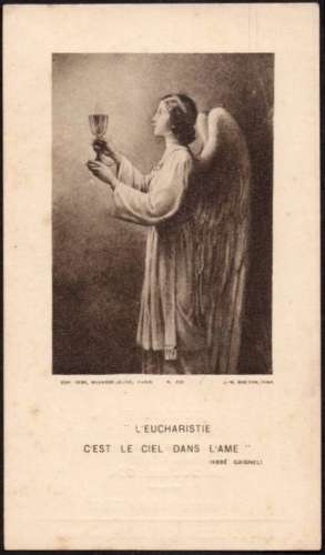 R35 - Image - Souvenir de communion - 1934 - Edition Bouasse Jeune