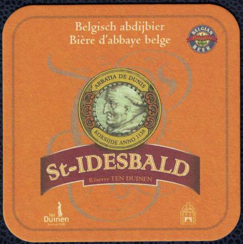 Belgique Sous Bock Beermat Coaster Bière Beer St Idesbald Réserve Ten Duinen