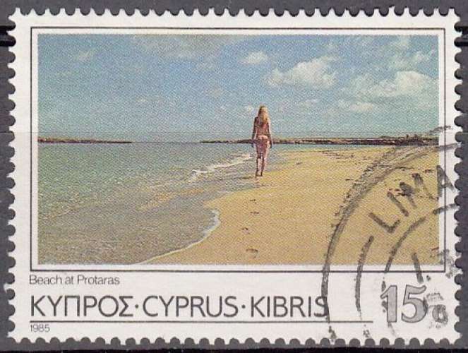 Cyprus 1985 Michel 634 O Cote (2009) 0.70 Euro Protaras plage Cachet rond