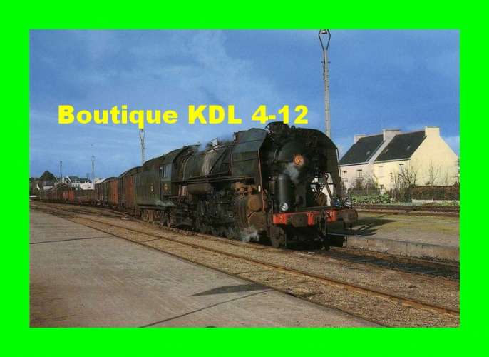 BALIZIAUX 00142 - Train, loco 141 R 1081 en gare - ROSPORDEN - Finistère - SNCF