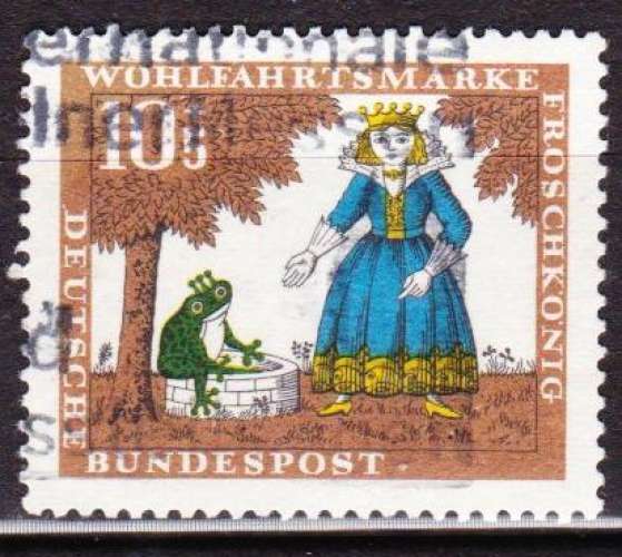 Allemagne 1966 YT 380 Obl Conte Grimm Le roi des grenouilles