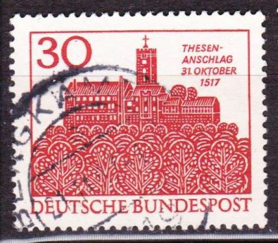 Allemagne 1967 YT 409 Obl 450 ans des thèses de Luther