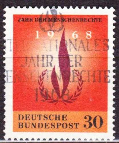Allemagne 1968 YT 440 Obl Année internationale des droits de l'homme