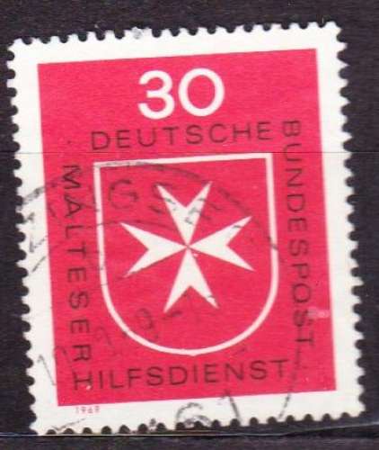 Allemagne 1969 YT 460 Obl Service de secours Ordre de Malte