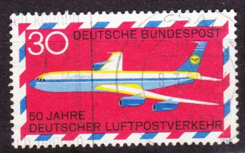 Allemagne 1969 YT PA2 Obl Boeing 707