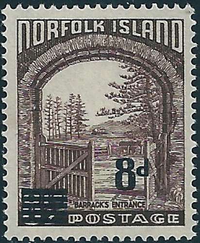 Île Norfolk - 1958 - Y&T 22** - MNH (dépendance australienne)