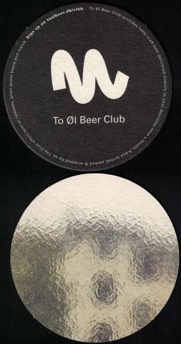 Danemark SB Sous Bock Beermat Beer Coaster To Øl Beer Club