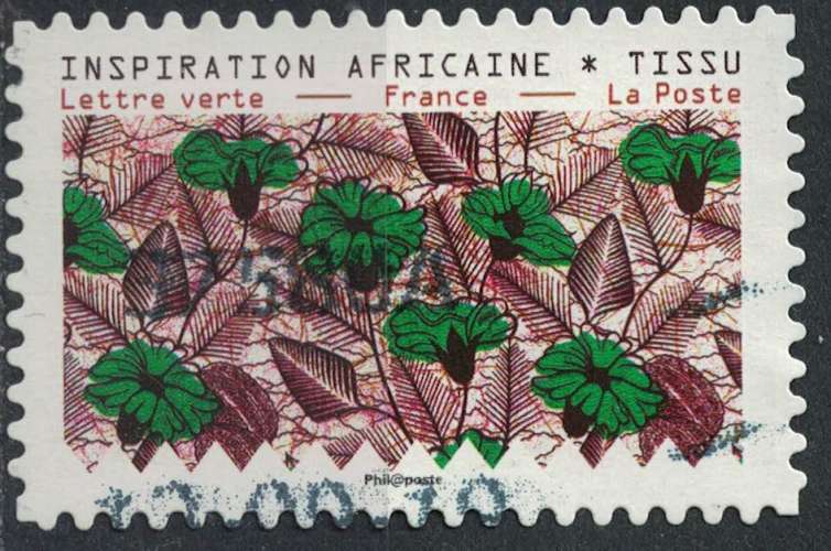 France 2019 Oblitéré Used Tissus Motifs Nature Inspiration Africaine Timbre 03 SU