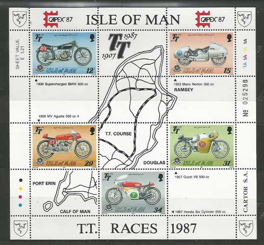 Ile de Man - 1987 - 80 anniv course moto 