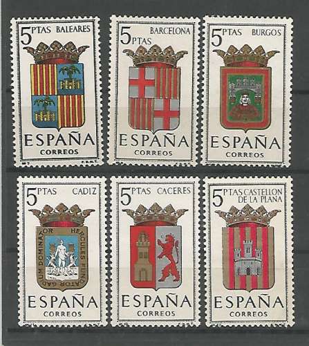 Espagne - 1962 - Armoiries Provinces - Tp N° 1113 / 8 - Neuf **