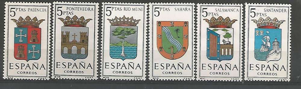 Espagne - 1965 - Armoiries Provinces - Tp N° 1296 / 301 - Neuf **