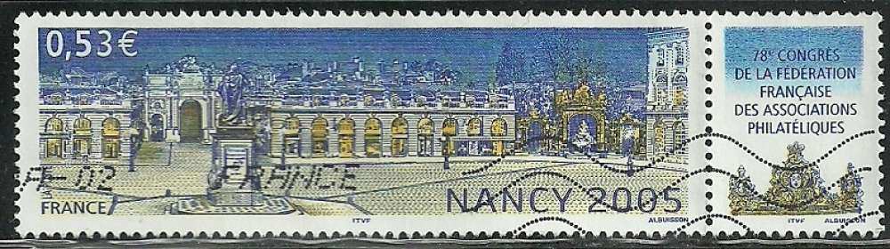 France 2005 - Nancy - 3785 oblitéré .
