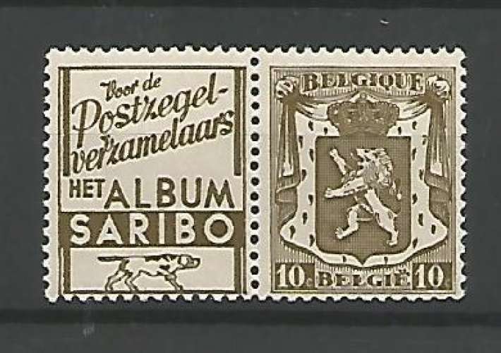 Belgique - 1936 / 37 - Saribo Nl - Pub N° 75 - Neuf **