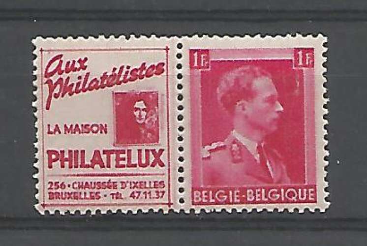 Belgique - 1941 - Philatelux - Pub 156 - Neuf **