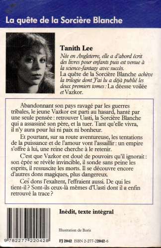 Livre / La quête de la Sorciére Blanche / Tanith Lee / J'ai Lu 1986