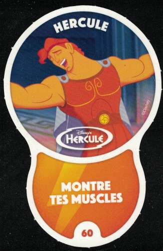 Carte à collectionner Disney Auchan Les Défis Challenge Hercule 60 / 96