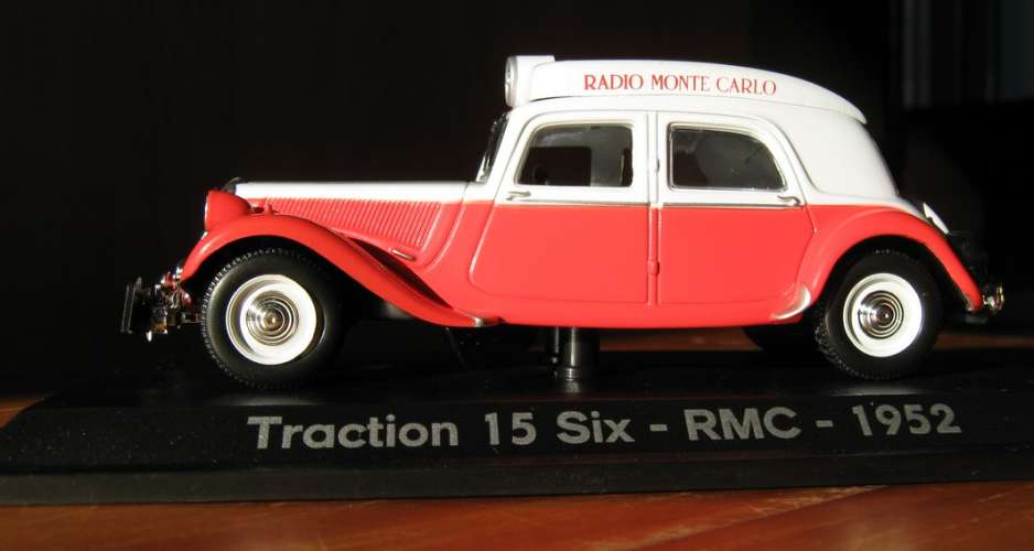 Citroën Traction - Radio Monte Carlo - Tour de France - Monaco - Echelle 1/43 ème